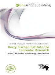 Harry Fischel Institute for Talmudic Research,6201942270,9786201942271