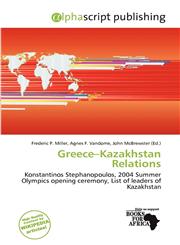 Greece-Kazakhstan Relations,6200147019,9786200147011