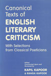 Canonical Text of English Literary Criticism With Selections from Classical Poeticians,8171881092,9788171881093