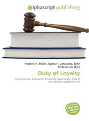 Duty of Loyalty,6134230804,9786134230803