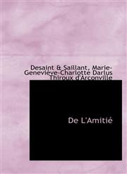 De L'Amitié,1110239602,9781110239603