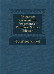 Epicorum Graecorum Fragmenta - Primary Source Edition,1293396753,9781293396759