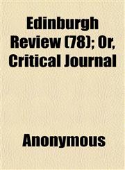 Edinburgh Review (78); Or, Critical Journal,1152518194,9781152518193