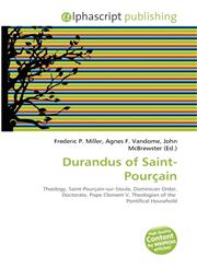 Durandus of Saint-Pourçain,6135504339,9786135504330