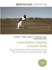 Lancashire County Cricket Club,6130229356,9786130229351