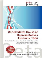 United States House of Representatives Elections, 1884,6134787132,9786134787130
