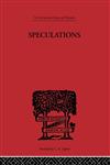 Speculations,0415225604,9780415225601
