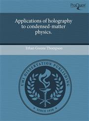 Applications of holography to condensed-matter physics.,1244657433,9781244657434
