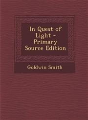 In Quest of Light - Primary Source Edition,1295288419,9781295288410