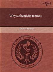 Why authenticity matters.,1243658037,9781243658036