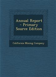 Annual Report - Primary Source Edition,1295388936,9781295388936