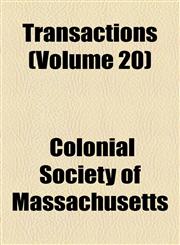 Transactions (Volume 20),1458946045,9781458946041