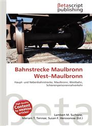 Bahnstrecke Maulbronn West-Maulbronn,6135077007,9786135077001