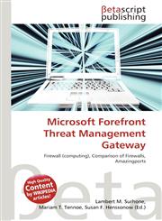 Microsoft Forefront Threat Management Gateway,6132946535,9786132946539
