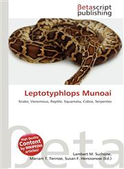 Leptotyphlops Munoai,6135225928,9786135225921