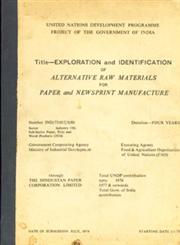 Exploration and Identification of Alternative Raw Materials for Paper and Newsprint Manufacture