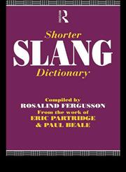 Shorter Slang Dictionary,0415088666,9780415088664