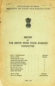 Report of the Grow More Food Enquiry Committee