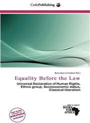 Equality Before the Law,6139628555,9786139628551