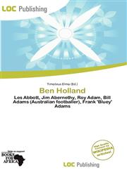 Ben Holland,6136877465,9786136877464