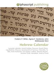 Hebrew Calendar,6130218885,9786130218881