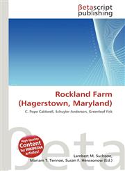 Rockland Farm (Hagerstown, Maryland),6136481804,9786136481807
