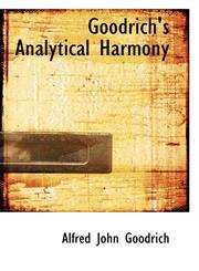 Goodrich's Analytical Harmony,1103131850,9781103131853