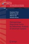 Homogeneous Polynomial Forms for Robustness Analysis of Uncertain Systems,1848827806,9781848827806