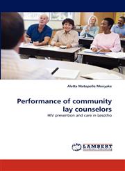 Performance of Community Lay Counselors,3843370656,9783843370653