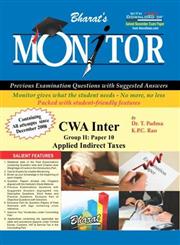 Monitor for CWA Inter, Group II Paper 10 : Applied Indirect Taxes 2nd Edition,8177339125,9788177339123