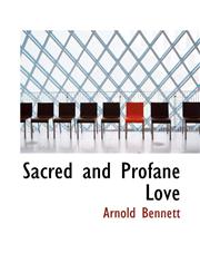 Sacred and Profane Love,1110895291,9781110895298