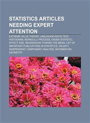 Statistics articles needing expert attention Extreme value theory, Likelihood-ratio test, Histogram, Bernoulli process, Order statistic,1233054724,9781233054725