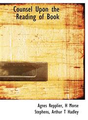 Counsel Upon the Reading of Book,1140020692,9781140020691