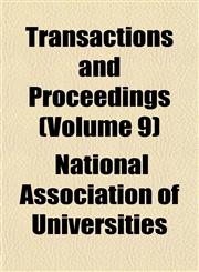 Transactions and Proceedings (Volume 9),1152077201,9781152077201