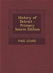 History of Detroit,1289455503,9781289455507
