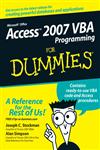 Access 2007 VBA Programming For Dummies,0470046538,9780470046531