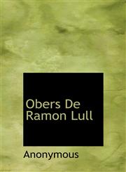 Obers De Ramon Lull,111562072X,9781115620727