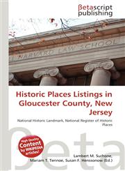 Historic Places Listings in Gloucester County, New Jersey,6136437090,9786136437095