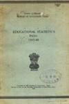 Educational Statistics, India, 1947-48