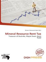Mineral Resource Rent Tax,6137162621,9786137162620