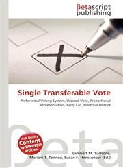 Single Transferable Vote,6130466692,9786130466695