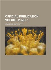 Official publication Volume 2, no. 1,1236754808,9781236754806