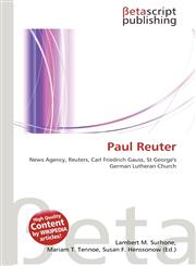 Paul Reuter,6131008116,9786131008115