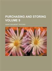 Purchasing and storing Volume 9,1232195073,9781232195078