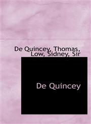 De Quincey,1110349475,9781110349470