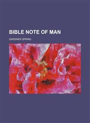 Bible Note of Man,1150906065,9781150906060