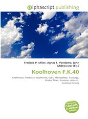 Koolhoven F.K.40,6134384003,9786134384001
