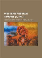 Western Reserve Studies (1, No. 1 ),1235179389,9781235179389