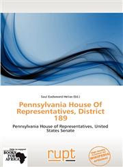 Pennsylvania House Of Representatives, District 189,6137866092,9786137866092