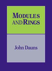 Modules and Rings,0521462584,9780521462587